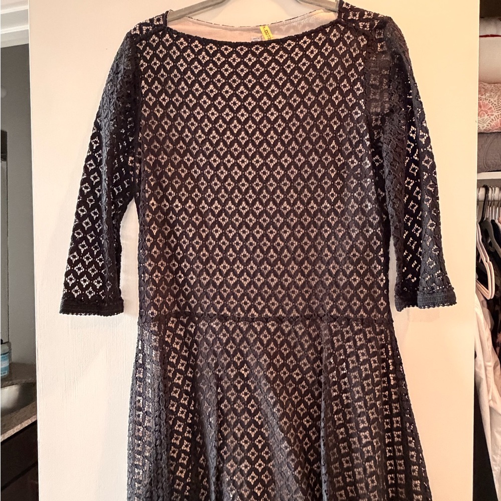 See by Chloe Black Lace Dress - size 4